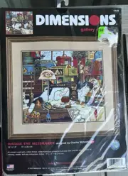 VTG Dimensions Charles Wysocki Maggie The Messmaker Cat 16” X 14” Kit 1535