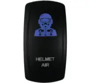 DragonFire Racing Blue Laser-Etched Dual LED Switch - Helmet Air - 522616