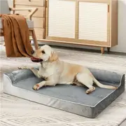 Pawz Orthopedic Dog Bed Memory Foam Cushion Cat Calming Pet Mat Washable XL Grey