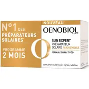 Oenobiol Sun Expert - Sun preparation - Sensitive skin - LOTTO of 2x30 capsules Lotto × 2