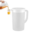 Large Pitcher With Lid 2.7L Beverage Pitchers Ice Tea Maker Fridge Water