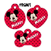 Pet ID Tag Mouse Personalized Custom Double Sided Pet Tag w/name & num