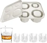 Silicone Ice Mold - Silicone Hollow Tray Mold - Hollow Cylinder Design Molds for Cooling Soda, Coffee, Juice, Coffee, Whiskey