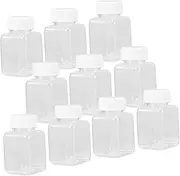 HANABASS 10Pcs Plastic Beads Storage Bottles with Lids Transparent Refill Bottles for Organizing Items Lightweight and Portable Containers for Beads Coins and More