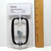 NOS 2013 IKEA ENERYDA Black Drawer Cabinet Pulls 3.75" C-C Two Pack 703.475.16