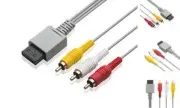 AV Cable for Wii Wii U, 6FT Composite 3 RCA Gold-Plated Cable Cord Wire Main