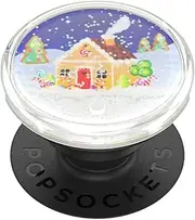 PopSockets ​​​​ Phone Grip with Expanding Kickstand, for Phone - Tidepool Candy Cane Lane