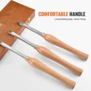Wood Lathe Chisel Set 3 Piece Carbide For Turning Tools Comfortable Grip