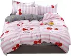 Cover Set, Bedding Double Single King Size Fitted 1 Sheets and 2