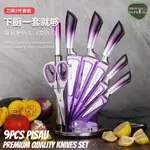 SET PISAU DAPUR KITCHEN KING 9PCS PREMIUM CHEF KNIVES 菜刀水果刀組