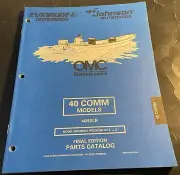 1998 OMC EVINRUDE JOHNSON 40 COMM PARTS MANUAL P/N 439297 (209)