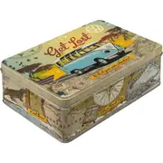 Nostalgic Art 23cm/2.5L Flat Tin Metal Storage VW Get Lost Rectangle Container