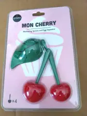 OTOTO Mon Cherry Measuring Spoons Set and Egg Separator for Dry & Liquid Ingredi