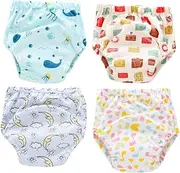 SWOOMEY 4 Pack Training Pants Potty Pants Diapers Learning Pants