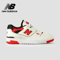 在飛比找Yahoo奇摩購物中心優惠-[New Balance]復古鞋_中性_白紅色_BB550V