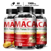 Maca Root Extract Stamina | Libido | Mood | Energy For Men & Women 60 Pills