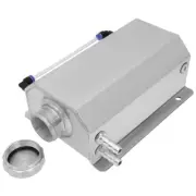 2L Aluminum Radiator Coolant Overflow Expansion Water Tank Silver Universal New