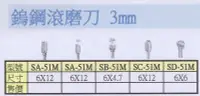 在飛比找Yahoo!奇摩拍賣優惠-鎢鋼滾磨刀 鎢鋼滾磨棒 3mm (三)