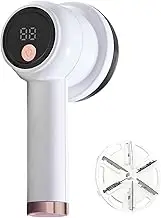Fabric Shaver, Rechargeable Lint Remover with Digital Display, 3-Gear Adjustable Fabric Pill Remover for Clothes, Couch, Furniture and Car Seats, 3.54 x 7.09 Inches