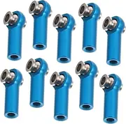 Totority 10pcs Tie Rod Head Curtain Rod Brackets Holder Joint Car Part Adjustable Rod Float Rods Linkages Curtain Pull Rod Alternator Tensioning Rod Heads Curtain Hooks Blue Aluminum Alloy