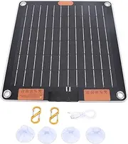 Portable Solar Panel, 20W Solar Charger with 5V 2A Dual Type C Output, High Efficiency Solar Panel Charger for Power Station, RV, Camping, Chicken Coop and Off Grid Applications