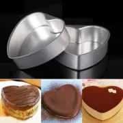 6 Inch Heart Shaped Cake Pan Anodized Aluminum Mini Tins Pans Kit Dad