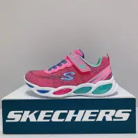 在飛比找Yahoo!奇摩拍賣優惠-SKECHERS SHIMMER BEAMS 中童 粉色 舒