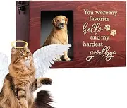Dog Urn | Wooden Dog Ashes Box with Photo Display,Dog Cremation Box for Ashes, Pet Memorial Box for Cats Dogs Medium Large Breeds