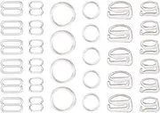 240PCS Bra Strap Hooks for Sewing Bikini Halter Swimsuit Tops Lingerie Rings Nylon Bathing Suit Clips Clasp
