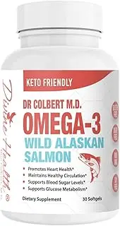 Dr.Colbert's Wild Alaskan Salmon Omega-3 Containing Natural Sources of Omega-3, DHA & EPA - Formulated by Dr. Don Colbert