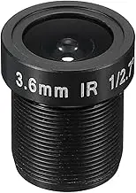 uxcell 3.6mm CCTV Camera Lens, F2.0 FPV Security Camera Lens 3MP 96° Wide Angle Lens M12 Threaded Dia for IP Camera Panoramic