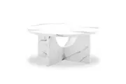 Hadriana 80cm Round Coffee Table - Marble - Marble