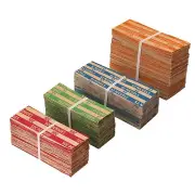 Coin Wrappers Assorted 500 Flat Stripped Coin Roll Wrappers for All Coins