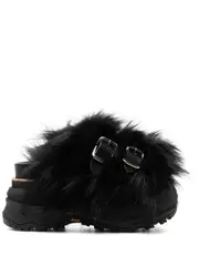 [sacai] Faux Fur Sandals