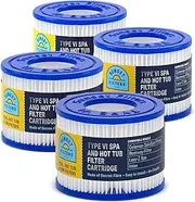 [Sunset Filters] Type VI Spa Filter Replacement Cartridge - for SaluSpa, Lay-Z-Spa (4-Pack)