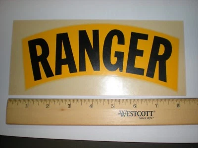 US ARMY ORIGINAL VINTAGE LARGE RANGERS WATER TRANSFER DECAL