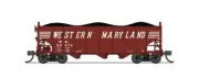 Broadway Limited 7157 N WM Billboard Scheme 3-Bay Hopper Car (Set of 2)