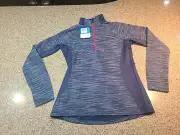 Columbia Women's Optic Got It III Half Zip Fleece Jacket Blue Heather Size S