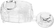 OATIPHO Transparent Wall-Mounted Automatic Toothpaste Dispenser Suction Cup Toothpaste Squeezer for Bathroom Toothpaste Organizer