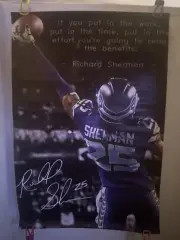 Richard Sherman Seahawks Canvas Poster 12x18” UNFRAMED