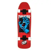 Santa Cruz X Thrasher Screaming Hand Cruzer Shaped Skateboard Complete - 9.35"