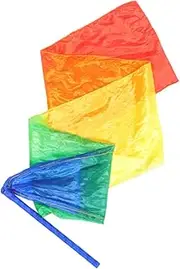 Amosfun Gymnastics Dance Streamer Colorful Decorative Gymnastics Ribbons for Adults Boys and Girls Red Silk Ribbon Artistic Dance