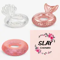 在飛比找蝦皮購物優惠-🌸SLAY🌸造型游泳圈 小孩泳圈 美人魚泳圈 貝殼泳圈 泳池