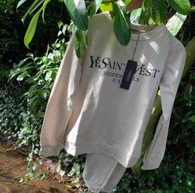 Women’s Beige Ye Saint west loungewear set ... size S