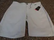 Travis Mathew Men's Wanderlust Shorts Microchip Light Sand Sz 33 Waist 9" Ins