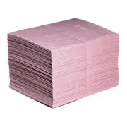 Absorbent Pad Universal Sorbent 15x20 Polypropylene Pink 22gal 100 Pack Heavy