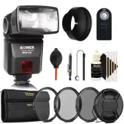 TTL Shoe Mount Flash + 52mm Lens Kit for Nikon D3300 D3200 D3100 D5500 D5300