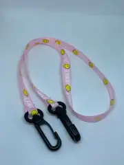 Smile Pink Mask Holder Face mask Necklace Face Mask Lanyard Face Mask Strap