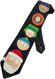 [Ralph Marlin] Mens South Park Stan Kyle Cartman Kenny Necktie - Black - One Size Neck Tie