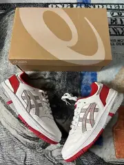 ASICS® EX89 White Red Silver 1201A476111 Men's Size 7.5 New Classic Trainer